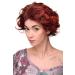 WIG ME UP - ladies wig short hair wig parting quiff voluminous wavy teased brown red mix TYW60298-4T350