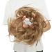 SEGO Curved Messy Hair Extensions - Light Brown & Ash Blonde | 45g Hair Ties for Updos & Bridal Hairstyles - Buy Online on GoSupps.com