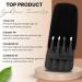 Oxlio 4pcs Professional Black Coated Stainless Steel Tweezers Set for Facial Hair | Slanted & Pointed Tips for Women & Men | Precision Tweezers for Ingrown Hair | Includes Leather Pouch - Buy Online on GoSupps.com