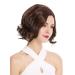 WIG ME UP - YZF-4372-3/30 wig women's wig short bob longbob middle parting wavy dark brown copper brown mix