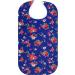 RMS Adult Bib Waterproof Clothing Protector with Vinyl Backing 34x18 - Blue Rose Designer Pattern - Buy Online on GoSupps.com