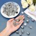 PandaHall 50pcs Tibetan Style Cord Ends - 5 Styles, 9-15mm Inner Diameter Large Size Glue-in Cord Terminators Barrel End Tip Silver Cord Caps for Jewelry Making - Buy Online on GoSupps.com