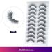 6D Fluffy False Eyelashes - 10 Pairs Natural Look Faux Mink Cat Eye Lashes | Soft Thick & Reusable Make-Up - Happy Heartbeat (ID10) - Buy Online on GoSupps.com