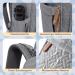 Ruvalino Gray Baby Diaper Backpack - Multifunctional Diaper Bag with Portable Changing Pad Pacifier Holder and Stroller Straps for Moms and Dads - Ideal for Travel - Buy Online on GoSupps.com