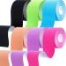 6 Rolls Kinesiology Tapes Athletic Elastic Kneepad Muscle Tape Pre Wrap Tape for Foam Underwrap Tape for Waterproof Joints Ankle Wrists Knees Sports Activities Tapes (Assorted Colors Classic Pattern) Black  Pink  Purple ...