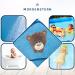 Morgenstern Hooded Baby Towel - 100x100 cm Cotton Oeko-TEX Bear Blue | Soft Absorbent & Perfect for Infants | International Shipping Available - Buy Online on GoSupps.com
