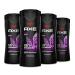 AXE Antiperspirant Deodorant Phoenix 4PK 48H Sweat & Odor Protection Crushed Mint & Rosemary + AXE Body Wash Excite 4PK 12H Refreshing Scent Crisp Coconut & Black Pepper - Buy Online on GoSupps.com