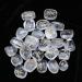 Crocon Clear Quartz Gemstone Rune Stone with Elder Futhark Alphabet Engraved Symbol 25 pcs Set | Size: 15-20 mm | With a pouch & rune brochure - Buy Online on GoSupps.com