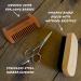 Melanin Kings Beard Grooming Kit - Natural African Ingredients for Men | Wash Oil Balm Brush Comb & Scissors - Buy Online on GoSupps.com