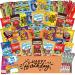 Birthday Gift Basket Care Package (60 Count) Snacks Food Cookies Chips Candy Party Variety Gift Box Pack Assortment Basket Bundle Mix Bulk Sampler Treat College Students Kids Teens Office School