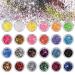 Nail glitter for face nails eyes lips hair body make-up glitter for music festival masquerade halloween party clubs christmas 24 colors