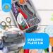 Stackable Storage Container with 2 Trays - Gray | Craft Storage & Bead Organizer Box - Buy Online on GoSupps.com