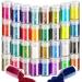 FANDAMEI 32 Colors of Nail Glitter Face Glitter Powder for Makeup Rainbow Body Glitter for Eye Hair Makeup Fine Glitter