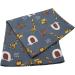 Kids Cotton Multi-Use Neck Warmer Scarf Hat Bandana Zoo - Blue Green | Thicker Cotton - Buy Online on GoSupps.com