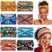 Yeshan African Headbands for Women Wide Boho Headbands for Women s Hair Knotted Non Slip Turban African Headwraps Sport Yoga Workout Stretchy Bandeau Hair bands Pack of 8 No13(boho colors 8 pcs)