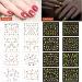 24 Sheet Christmas Nail Stickers - 3D Water Transfer Nail Art with Tweezers for DIY Holiday Nail Designs - Buy Online on GoSupps.com