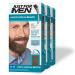 Just For Men Mustache & Beard Beard Dye for Men with Brush Included for Easy Application With Biotin Aloe and Coconut Oil for Healthy Facial Hair - Light-Medium Brown M-30 Pack of 3 Pack of 3 Light-Medium Brown M-30
