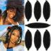 Pre-Fluffed Spring Twist Hair, Pre-Stretched Marley Twist Braiding Hair, 16 Inch 7 Packs Soft Springy Afro Kinky Braiding Hair For Black Women Crochet Hair, Twisted Up Crochet Braids(16inch,7packs,1B#) 16 Inch(Pack of 7) 1B#