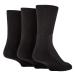 IOMI - Extra Wide Non Binding Bamboo Diabetic Socks for Men & Women | 3 Pack 10-12 Black