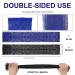 2 Pieces African Exfoliating Net Bath Sponge - Long Back Scrubber for Smooth Skin | Daily Use & Stocking Stuffer (Blue Black - Buy Online on GoSupps.com