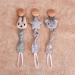 Paperkiddo 3pcs Pacifier Chain Set | Gender-Neutral Baby Accessories | Eco-Friendly Musselin with Nickel-Free Clips | 22cm Triangle Design (Bear Hare Star) - Buy Online on GoSupps.com