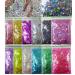 12 Colors Hexagon Chunky Glitter Crafts Sequins Holographic Gold Silver Black Mylar Pink Sparkles Nail Art Flakes for Resin/Makeup/Nail Tips