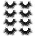 Mink Eyelashes Fluffy Dramatic False Eyelashes Thick Long Mink Lashes Wispy Strip Curly Fake Eyelashes by Calphdiar A-4