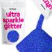 Hemway Sapphire Blue Ultrafein/Extra Fine Glitter 100g 3 5 Unzen Cosmetic Sicher 1/128" .008" 0 2mm Sapphire Blue Ultrafine - 100g