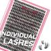 320 Pcs Individual Lashes 40D Mixed 3D Effect Lash Clusters 3D Fluffy Cluster Lashes that Look Like Eyelash Extensions DIY Lash Extension Self Application At Home (40D-C 8-16mix 3D Fluffy) 8-16 mix 40D-C(3D Fluffy)