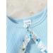 Puseky Toddler Girl Floral Print Dress and Ribbed Cardigan Set - Blue (2-3 Years) - Buy Online on GoSupps.com