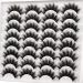 Eyelashes 3D Lashes Mink Fluffy 18MM Natural False Lashes Pack 16 Pairs Dramatic Faux Mink Eyelashes Handmade Multipack by Yawamica 4- Desire