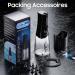 IPX7 Waterproof Ear Wax Flushing Kit - Effective Ear Cleaner with 3 Pressure Modes Rechargeable Safe Ear Wax Removal & 8 Tips - Black - Buy Online on GoSupps.com