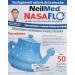 NeilMed Nasaflo Porcelain Neti Pot - 50 Count (Pack of 1) - Packaging may vary - Buy Online on GoSupps.com