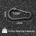 10 PCS Mini Aluminum Carabiner Clips with Key Rings - Ideal for Camping, Traveling, Hiking - D Shape Locking Keychain for Outdoor Adventures - Buy Online on GoSupps.com