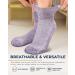 Diabetic Ankle Socks with Grips | 6 Pairs Bright Colors - Non Slip & Non Binding Diabetic Socks - Buy Online on GoSupps.com