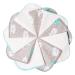Mimadu Moltonche Baby Boy and Girls Baby Wash Schlopen |Baby Baden Accessories |Wet wipes & accessories |Set children's rabbits |Oeko -Tex 10 Set - 25x25 cm - white gray turquoise gray white turquoise