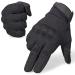 AXBXCX Breathable Touch Screen Full Finger Tactical Gloves for Airsoft Paintball Motorcycle Cycling Hunting Outdoor Black Medium