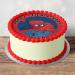 Spiderman Theme Edible Icing Cake Topper Personalised 8 Inch Round Happy Birthday Decoration - Buy Online on GoSupps.com