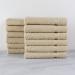 1888 Mills Crown Touch 100% Cotton  Microfiber Alternative  24-Piece Utility Washcloth Set-Beige
