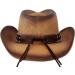 Queue Essentials Woven Straw Cowboy Cowgirl Hat | Western Outback Style with Wide Brim and Long Horn Detail | Men & Women's Option - Buy Online on GoSupps.com