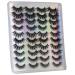 Boahankuke D False Eyelashes Multipack - 20 Pairs, 10 Styles | Natural Wispy Look, 18-20mm 3D Fluffy Crossed Faux Mink Lashes Pack for Cat eye & Round Shape - Buy Online on GoSupps.com