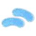 2 Pack Warming or Cooling Silicone Gel Bead Insert for Sleep Masks (Blue)