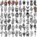 Realistic Waterproof Temporary Tattoo Stickers - Large Tiger, Lion, Skull & Skeleton Designs - 70 Sheets Half Arm Sleeve for Men & Women - Long Lasting 3D Fake Tattoos for Adults & Teens - Buy Online on GoSupps.com