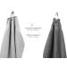 Betz 10-Pack Premium 100% Cotton Washcloths - 30x30 cm Anthracite & Silver Gray - Soft Durable & Perfect for all Skin Types | International Shipping Available - Buy Online on GoSupps.com