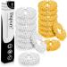 Dupore Premium Acupressure Ring 14er Set - Novelry 2024 - Battery Rings Stress ring - Finger massage ring - For sustainable more relaxation - Acupressure ring - Anti Stress Finger Massage Skill Rings Gold - Silver