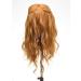 Real Hair Hairdressing Head - 56 cm | 80% Real Hair with Clip & Steel Comb for Perfect Styling - Buy Online on GoSupps.com