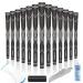 CHAMPKEY Traction-X Golf Grips 13 Pack | High Traction and Feedback Rubber Golf Club Grips | Choose Between 13 Grips with 15 Tapse and 13 Grips with All Kits White/Black(13 Grips with All Repair Kits) Standard