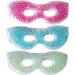 Soothing Face Mask with Flexible Gel Beads - Cold Compress for Stress Relief, Swelling, Headaches - Blue, Reusable - Buy Online on GoSupps.com