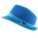 The Hat Depot Light Weight Classic Soft Cool Mesh Crushable Fedora hat Large-X-Large Turquoise