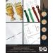 Three Broomsticks Cross Stitch Bookmark Kit DIY Hand Embroidery Set 2.36x7.70 in (6x19.5 cm) - Buy Online on GoSupps.com